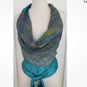 Silk Paisley Halter Top